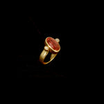 Gold Double Diamond Purple Ring
