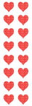 STRIP SPKL SM RED HEARTS