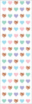 STRIP RF ROSE GOLD MICRO HEARTS