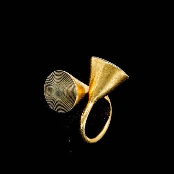 Gold Cone Ring