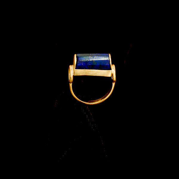Blue Rectangular Ring
