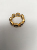 Gold 8 Jewel Ring